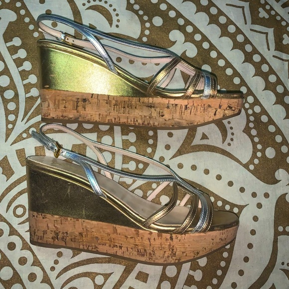 Prada cork/leather wedges - Picture 5 of 9